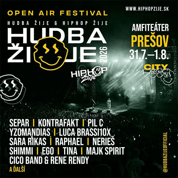 Hudba žije Amfiteáter Prešov 2026